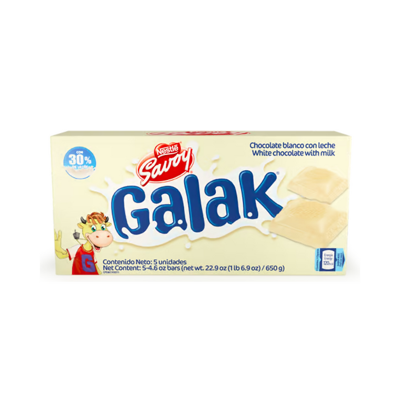 (F) Galak White Chocolate 22.9 Oz 1 lb. 6.9 Oz. 650 g - Venezuela